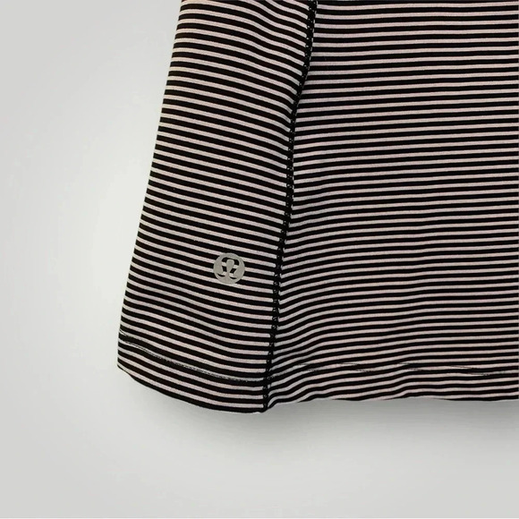 Lululemon Super Sport Tank Mini Pop Stripe Black Mink Berry Sz 6 - Picture 11 of 13